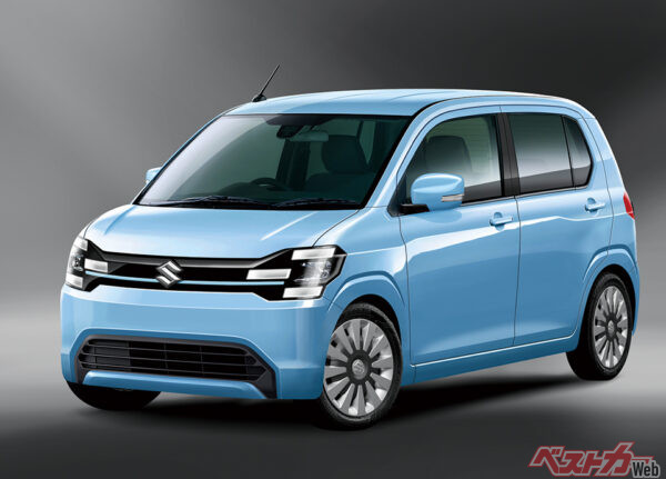 現行型アルトも軽量化技術を活かして680～760kgとしているが、新型はさらに100kgの軽量化を目指す（ベストカー編集部作成の予想CG）