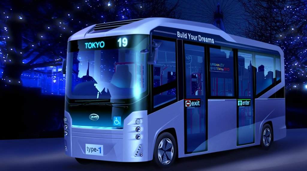 小型路線車「BYD J6」のイメージCG（画像提供：BYDジャパン）